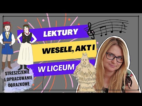 Wesele, akt I - streszczenie obrazkowe i omówienie