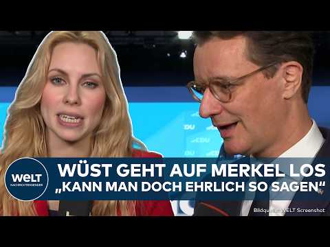 CDU-PARTEITAG: Paukenschlag! Kritik an Merkel! Konfrontation? Wüst macht klare Ansage zu Merz