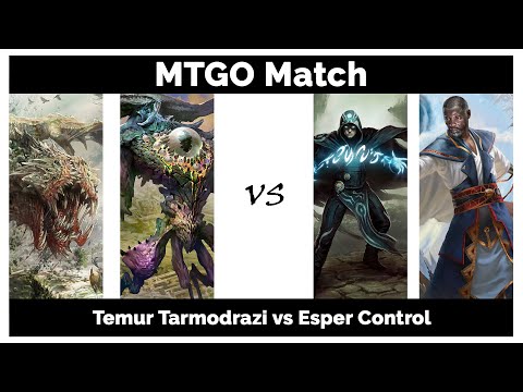MTG Modern: Temur Tarmodrazi vs Esper Control - Magic: The Gathering gameplay on MTGO