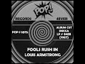 FOOLS RUSH IN, Louis Armstrong, (Decca LP #8488) 1957