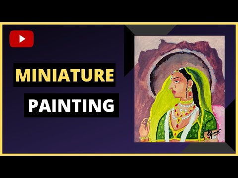 Advanced miniature painting techniques by using Acrylic Colors #miniaturepainting #Indianartist