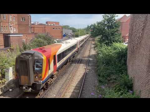 Class 444 South Western Railway leaving Poole for London Waterloo