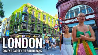 London Walking Tour 4K – Covent Garden to South Bank