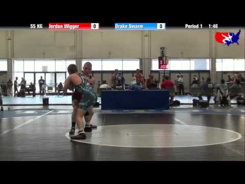 Jordan Wigger vs. Drake Swarm at 2013 Junior Nationals - FILA - GR