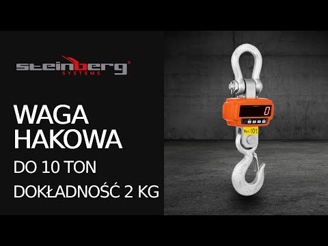 Video - Waga hakowa - 10000 kg / 2 kg - LED - cyfrowa - pilot z wyświetlaczem