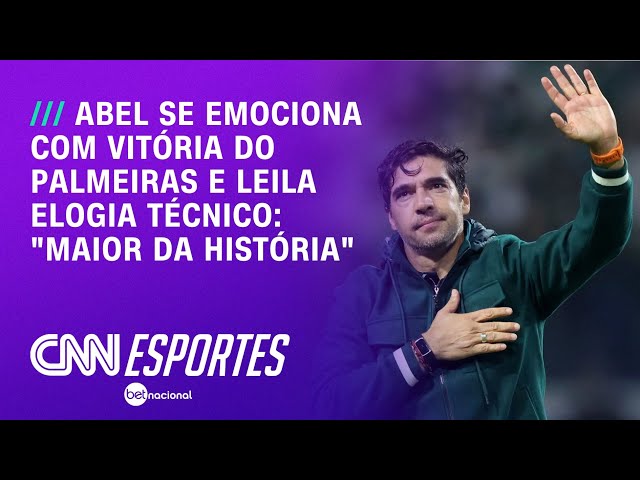 "Maior técnico da história do Palmeiras", diz Leila sobre Abel Ferreira | CNN NOVO DIA