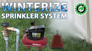HOW TO: WINTERIZE Sprinkling System | Blow Out Your Sprinkler Lines and Insulate Your System.