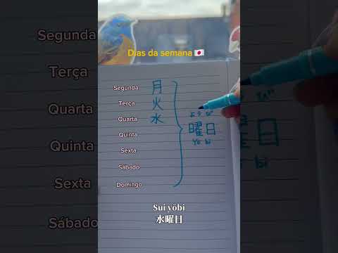 Dias da semana em KANJI??