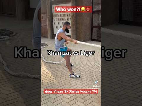 Khamzat Chimaev VS Liger TUG OF WAR! Who Wins?🐯🫨 Rare Videos by Javier Vargas TV! UFC FIGHTER CLIP
