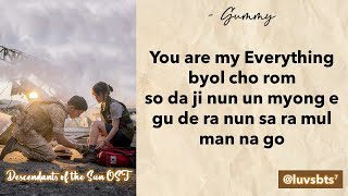 Download lagu GUMMY 'YOU ARE MY EVERYTHING' (Easy Lyrics) || Descendants of the Sun OST 4 mp3
