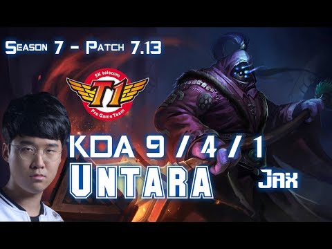 SKT T1 Untara JAX vs CAMILLE Top - Patch 7.13 KR Ranked