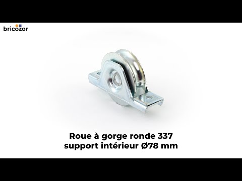 Roue à gorge ronde 337 - support intérieur - 1 roulement COMUNELLO