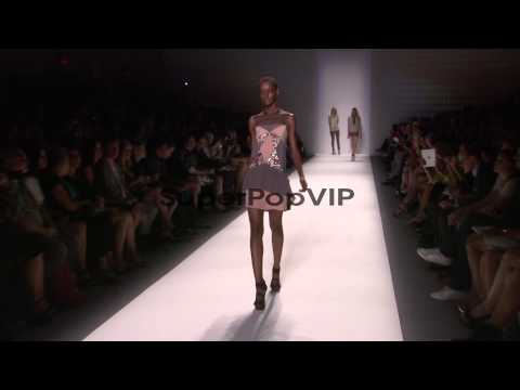 Models walk the runway at Nicole Miller - Runway - Spring...