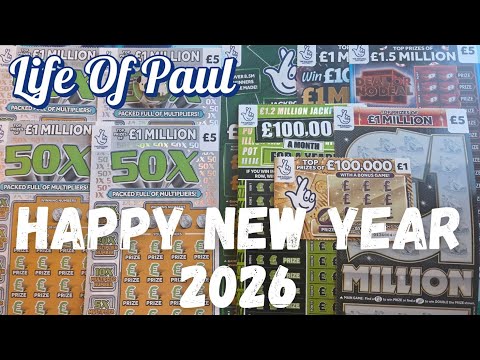 Happy New Year Everyone!!! £50 mix of Scratch Cards for 2026