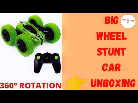 Unboxing Of RC Stunt Car| Big Wheel | Speed And Stunt Test -MS TOYZONE