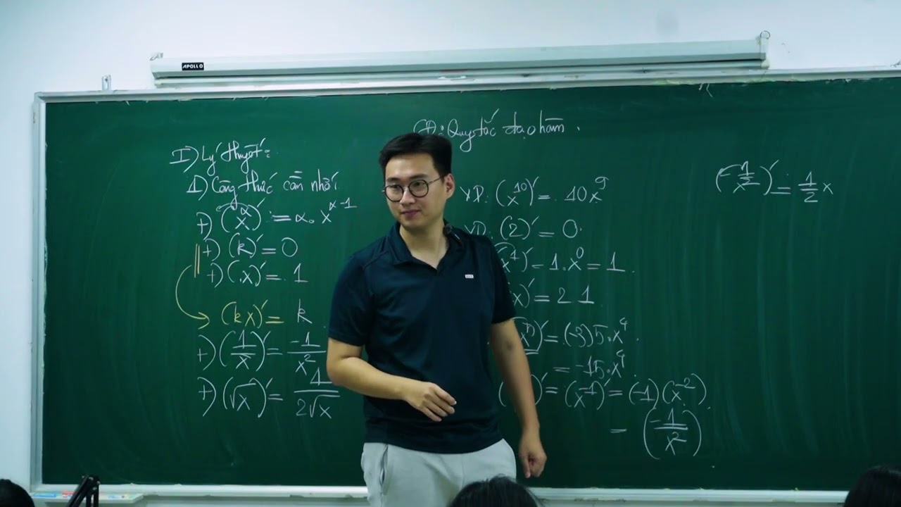 QUY TẮC ĐẠO HÀM (ĐẠO HÀM BẰNG CÔNG THỨC) BUỔI 1