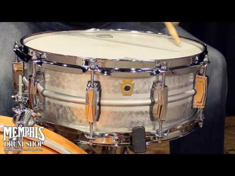 Ludwig Limited Edition 5x14" Acrophonic  Hammered Aluminum Snare Drum 2010s - Matte Hammered Aluminum image 5