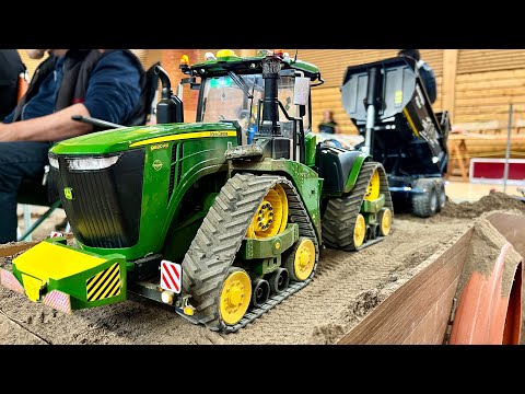 STUNNING RC TRACTOR John DEERE 9620RX and Krampe Kipper
