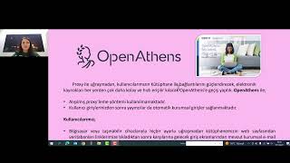 ANKOSLink 2022 "Veritabanlarına Uzaktan Erişmek İçin Proxy Ayarlarından; OpenAth