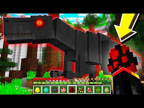 HOW TO SPAWN *INSANE* DINOSAURS in MINECRAFT! (MCPE Jurassic Park Mod)