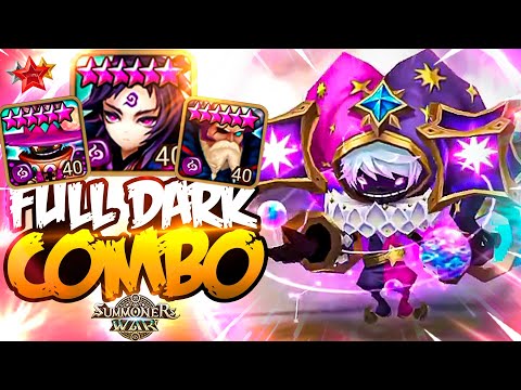 He Destroys Enemies with DARK MONSTERS ONLY - Summoners War