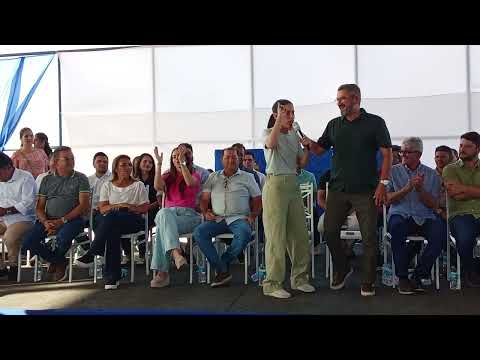 Governadora [Raquel Lira] assina Ordem de Serviço em Santa Maria da Boa Vista, sertão Pernambucano.