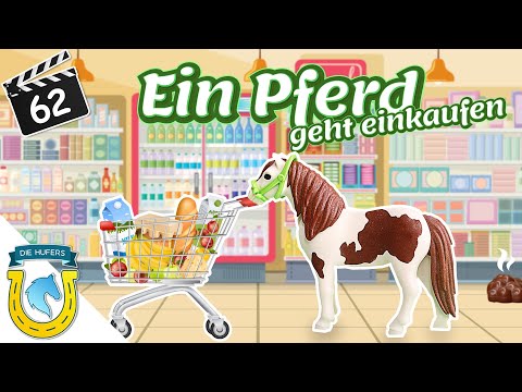 Playmobil Die Hufers - Folge 62: Ein Pferd geht einkaufen 🛒| Pferdegeschichte für Kinder Pferdefarm