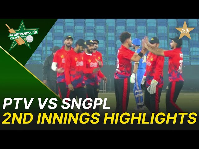 2nd Innings Highlights | PTV vs SNGPL | President’s Cup Grade I 2025-26 | PCB | M2V1S