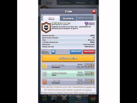 Unión a clan de Clash royale