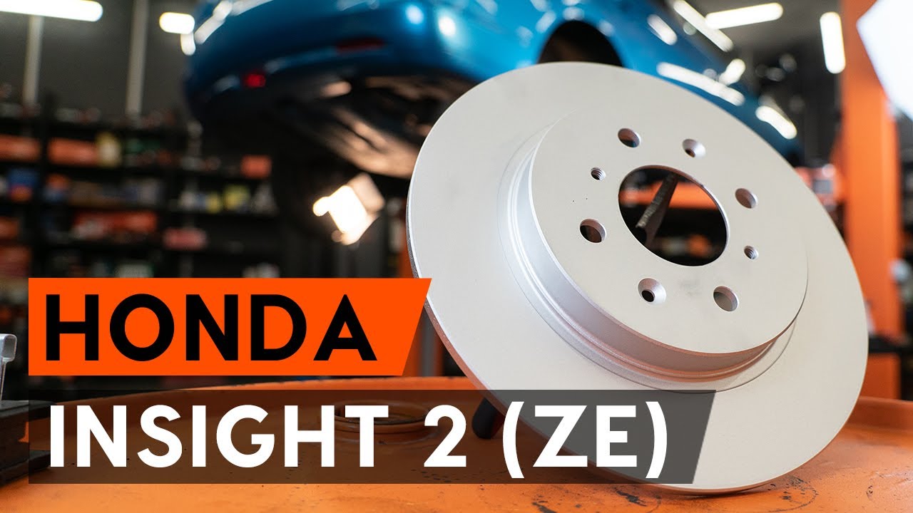 Udskift bremseskiver bag - Honda Insight ZE2_ZE3 | Brugeranvisning