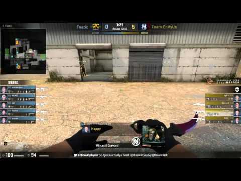 CS:GO EnVyUs vs fnatic (map3 cache) - DreamHack Open Cluj-Napoca 2015