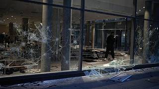 Fransa'nın Lyon kentindeki şiddetli protestolar geride yıkım bıraktı