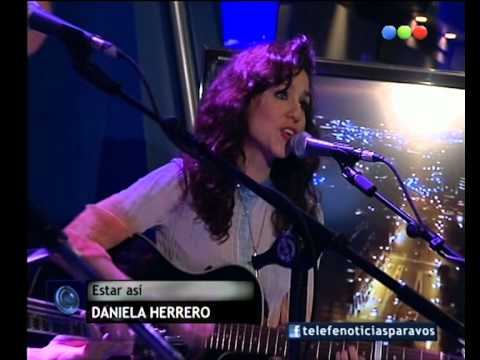 Daniela Herrero  canta  "Estar así" - Telefe Noticias