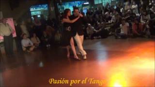 LUCILA BARDACH y MARCELO LAVERGATA bailando el Tango GUAPEANDO en la MILONGA DEL LOLA