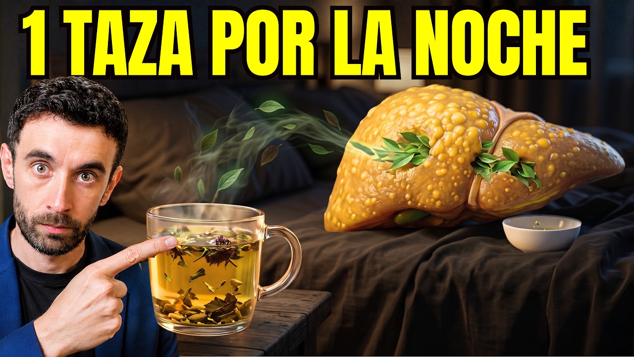 1 TAZA ANTES de ACOSTARTE: Limpia tu HÍGADO y Duerme PROFUNDO