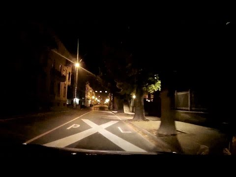 Passaggio a livello Nizza di notte 1 - direzione Torino - Rail crossing in Nizza Monferrato