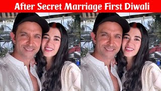 Hritik Roshan and Saba Azad's First Diwali together After Secret Marriage