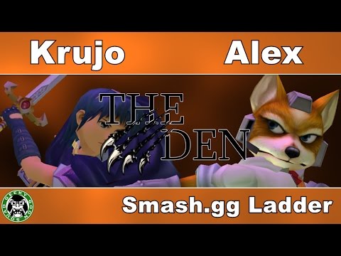The Den #1 - Krujo (Marth) Vs. Alex (Fox) - Smash.gg Ladder - Melee