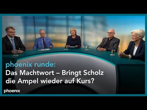 phoenix Runde: Das Machtwort – Bringt Scholz die Ampel wieder auf Kurs?