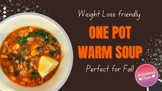 Fall's Best Weight-Loss Recipe: Savory Creamy Navy Beans & Kale Soup | NutritionistDeepa.com