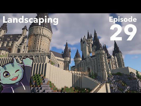 How to build Hogwarts in Minecraft - Episode 29 - Bedrock Landscaping