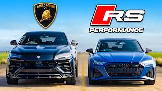 [carwow] Lamborghini Urus v RS7 Performance: DRAG RACE