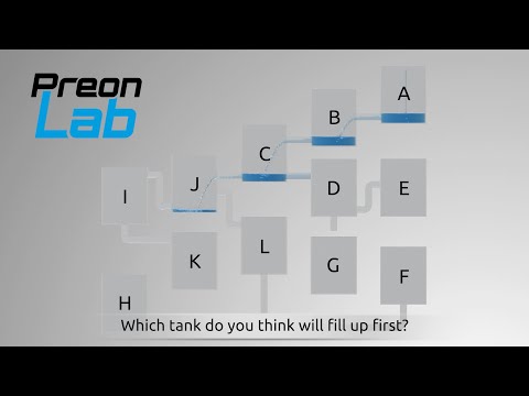 12 Tanks Puzzle with PreonLab - Which Tank Do You Think Will Fill Up First?