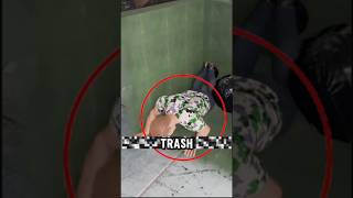 How to survive if you trap in trash can #trashcan #human #shorts