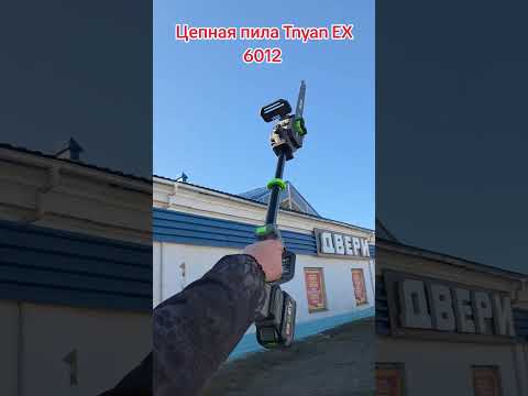 фото аккумуляторная цепная пила tenyn ex-6012 с телескопической ручкой 0