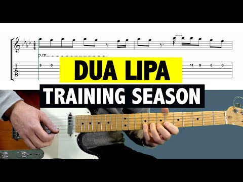 Dua Lipa - Training Season (GUITAR INTRO) - Tutorial + TAB