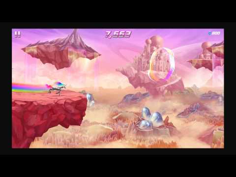 Robot Unicorn Attack 2 By [adult swim] - iOS HD Gameplay Trailer