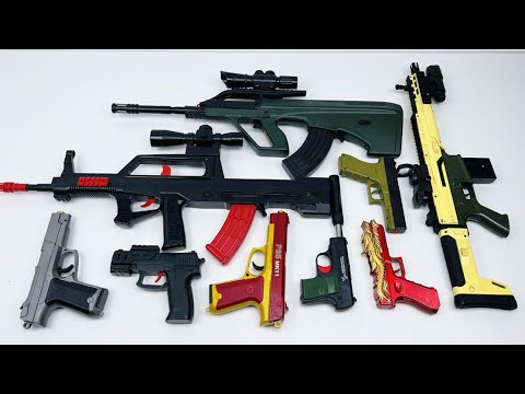 Collection Weapon Toy Guns ! Glock scarL pistol collection and shooting test !