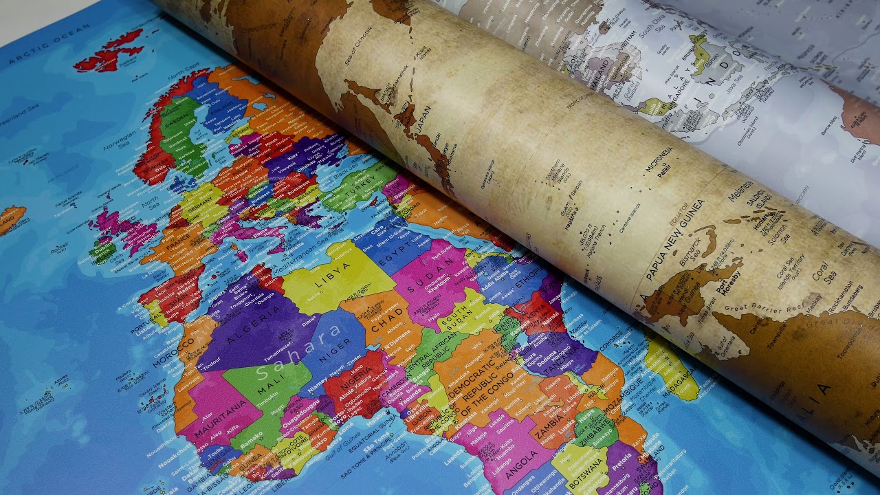 Original Map® - Flexible Wall World Maps