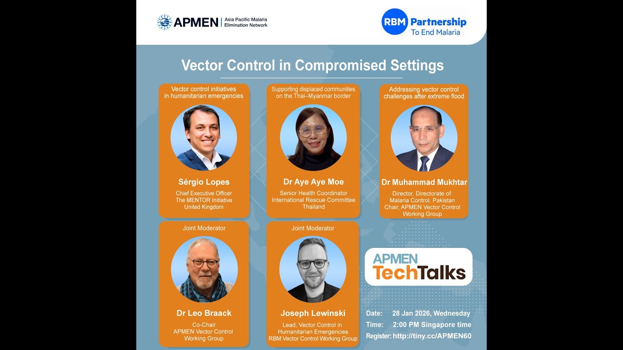 Vector Control in Compromised Settings | APMEN TechTalks